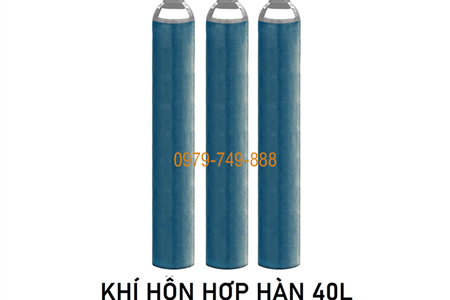 Khí hỗn hợp hàn MIX 20%CO2+80%Ar chai 40L